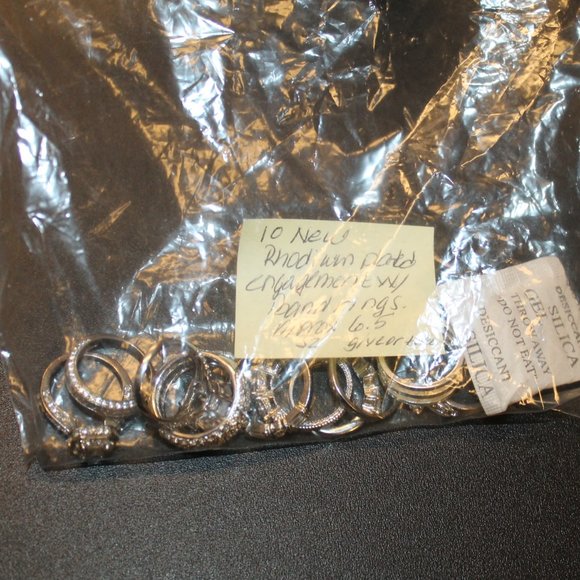 New 10 Bling Cocktail Statement Ring Lot Bundle *DEAL* - Picture 14 of 14